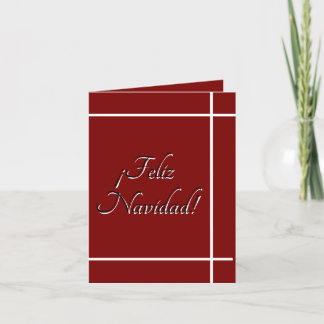 "¡Feliz Navidad !" Carte de Noël