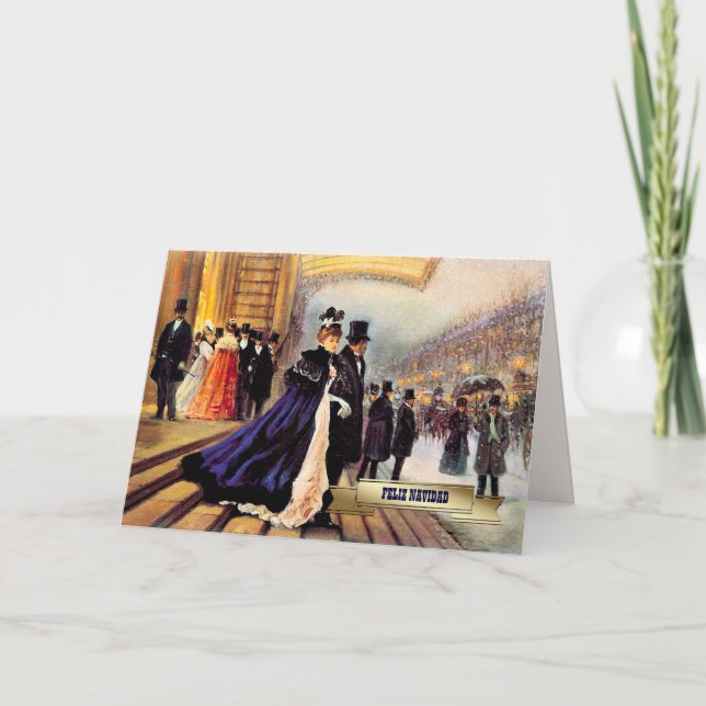 Feliz Navidad. Carte de Noël en espagnol (Devant)