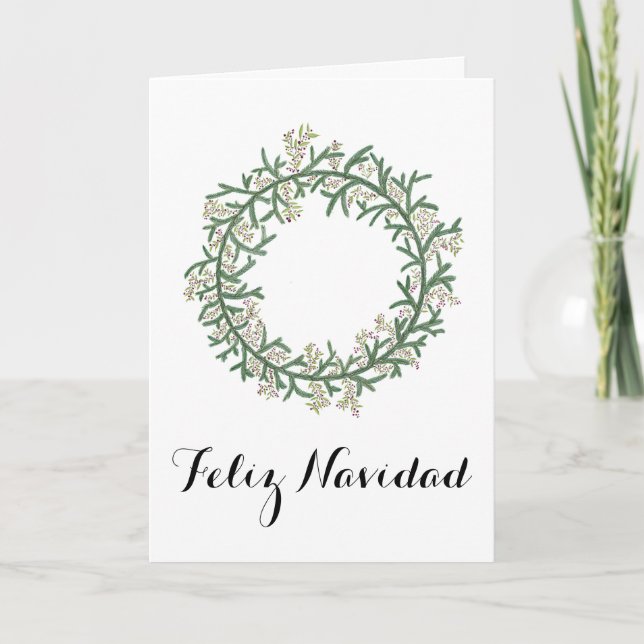 Feliz Navidad, Carte de Noël espagnole (Devant)