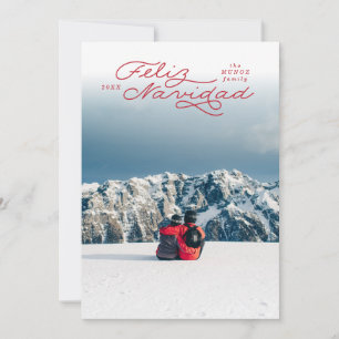 Feliz Navidad, Carte de Noël espagnole, carte phot