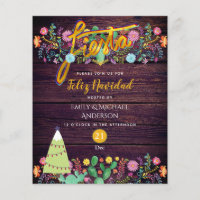 Feliz Navidad Fiesta Purple Gold Budget Cactus Fol