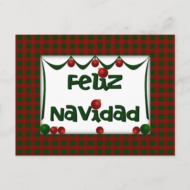 Feliz Navidad - Joyeux Noël - carte postale (Devant)