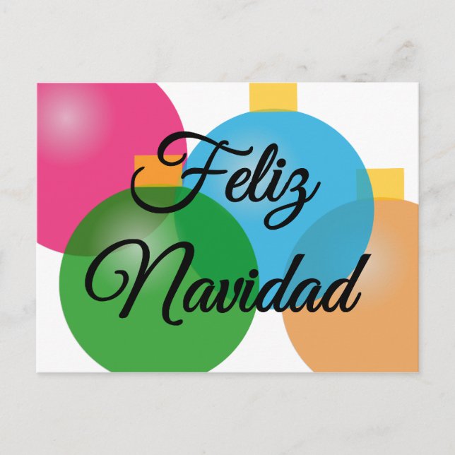 Feliz Navidad - Joyeux Noël - carte postale (Devant)