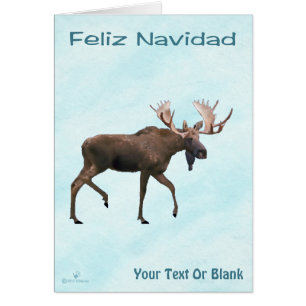 Feliz Navidad - Oie-taureau sur neige