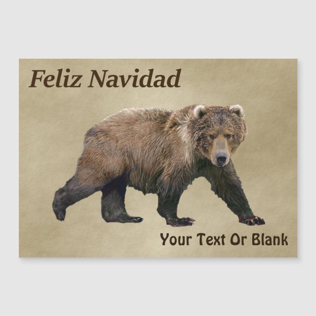 Feliz Navidad - Ours Kodiak (Devant)