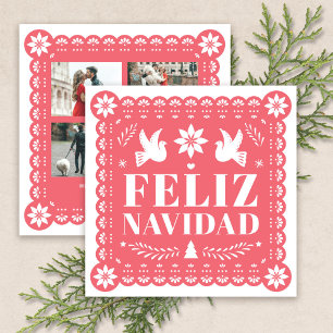 Feliz Navidad Papado Picado Photo Carte de Noël