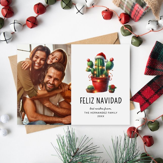 Feliz Navidad Photo Cartes de fin de année de Noël (Créateur téléchargé)