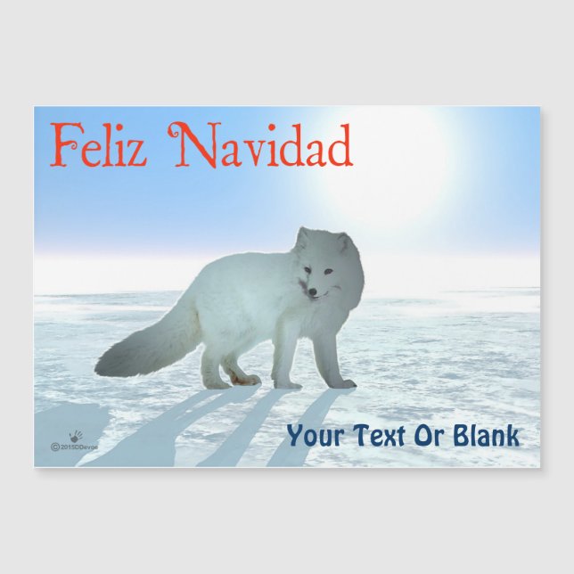 Feliz Navidad - Renard arctique (Devant)