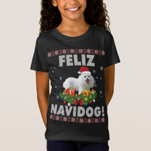 Feliz Navidog Poodle Chien moche Sweat Noël Sa