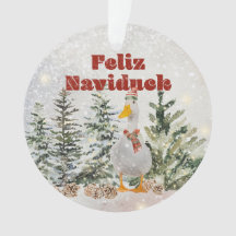 Feliz Naviduck Aquarelle Canard