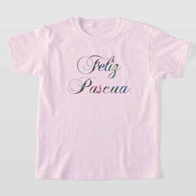 Feliz Pascua Espagnol Bonne T-shirt de Pâques (Poser)
