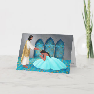 "Feliz Quinceañera." Carte de vœux