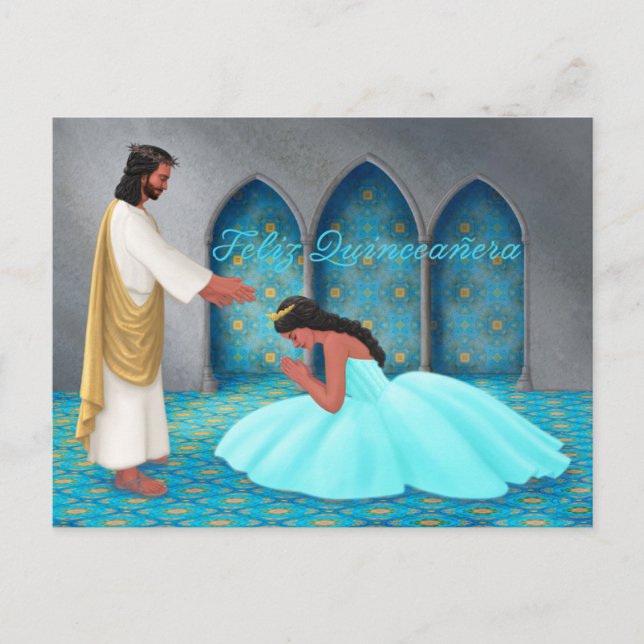 "Feliz Quinceañera." Carte postale (Devant)