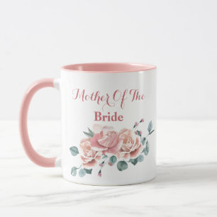Feminine Blush mère de la mariée Aquarelle Mug