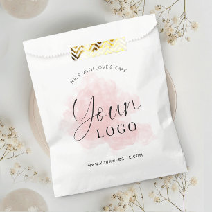 Feminine Elegant Entreprise Logo Papier Sacs