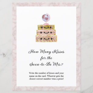 Feminine Rose Combien de baisers Fête des mariées