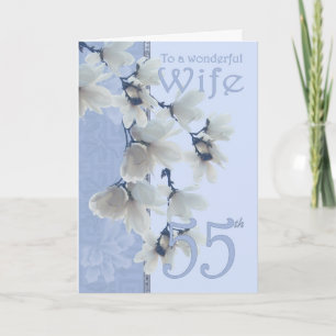 Femme 55 Anniversaire - Carte d'anniversaire Femme