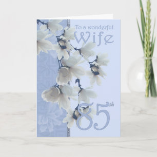 Femme 85 Anniversaire - Carte d'anniversaire Femme