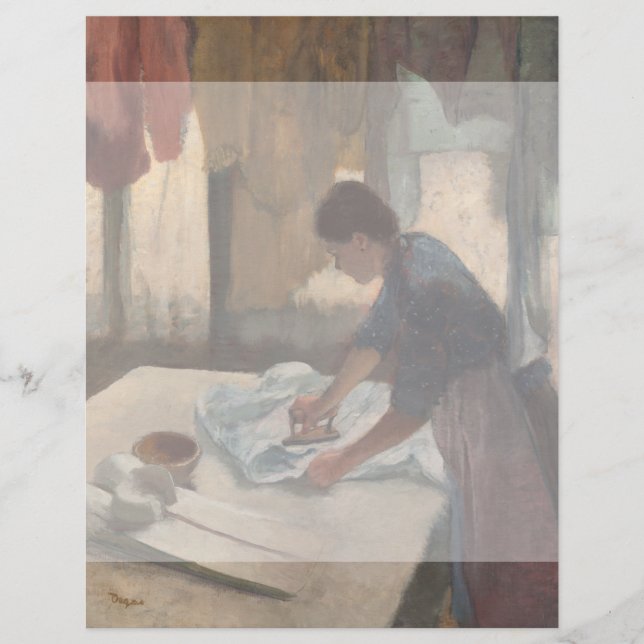 Femme à repasser par Edgar Degas (Devant)