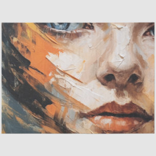 Femme abstraite II papier de soie