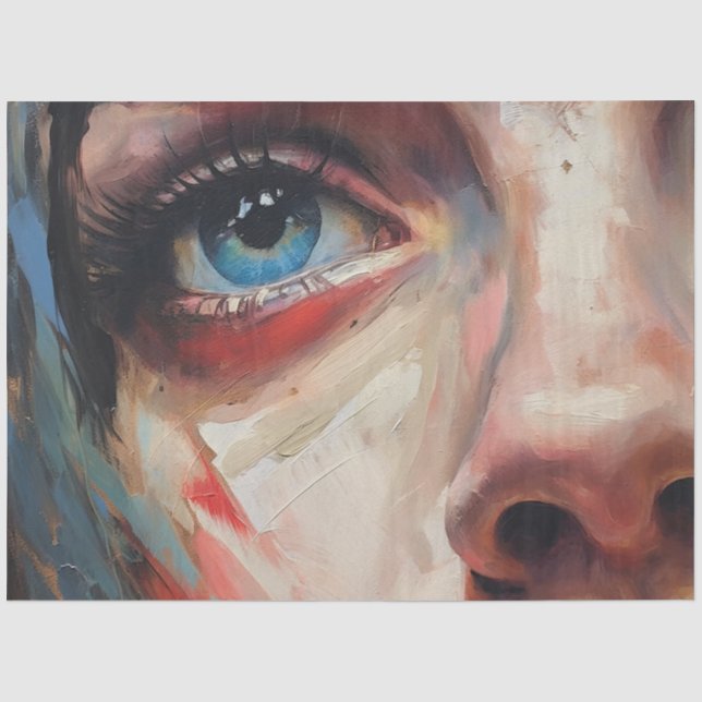 Femme Abstraite III Papier de Soie (Recto)