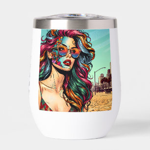 Femme Abstraite personnalisée à la plage