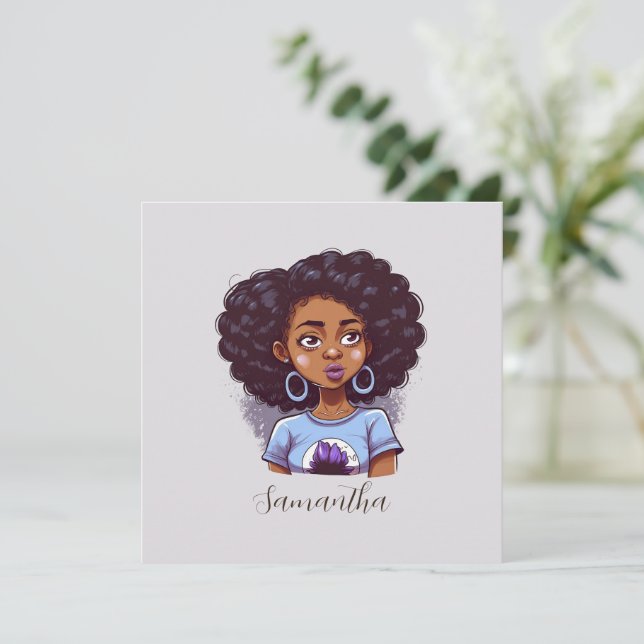 Femme afro classe et élégante (Debout devant)