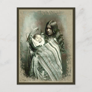 Femme amérindienne - Carte postale