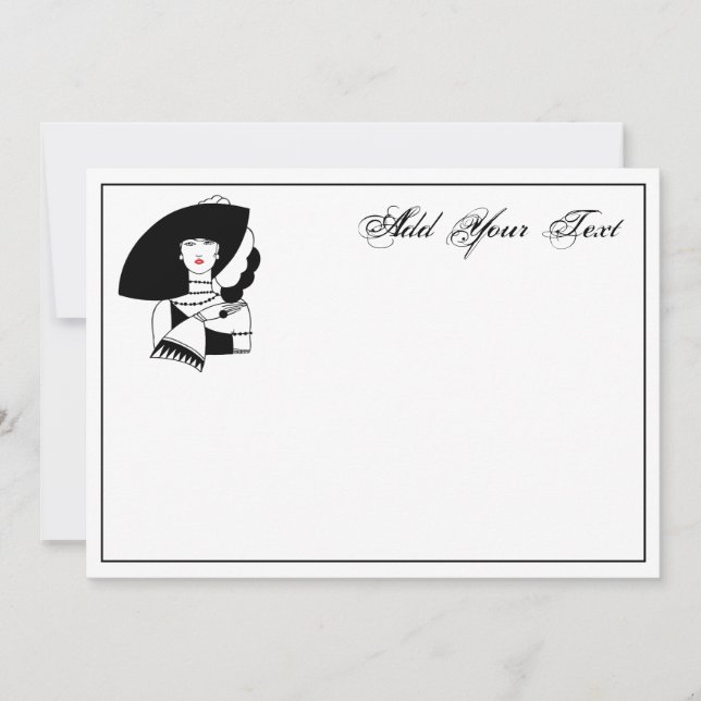 Femme Art Déco En Gros Gants Casquettes RL (Devant)