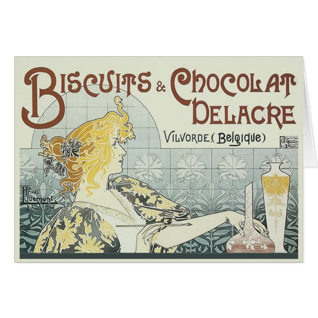 Femme Art Nouveau au Chocolat (Devant horizontal)