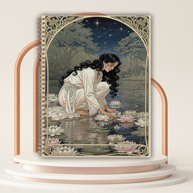 Femme Art Nouveau avec nénuphars (Créateur téléchargé)