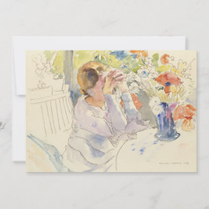 Femme au bouquet de fleurs Philipp Franck
