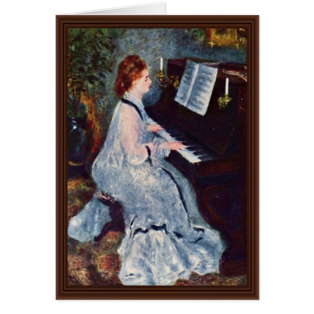 Femme au piano par Pierre-Auguste Renoir (Devant)