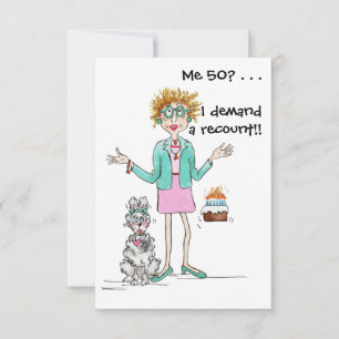 Femme aux cheveux roux a 50 ans et proteste merci