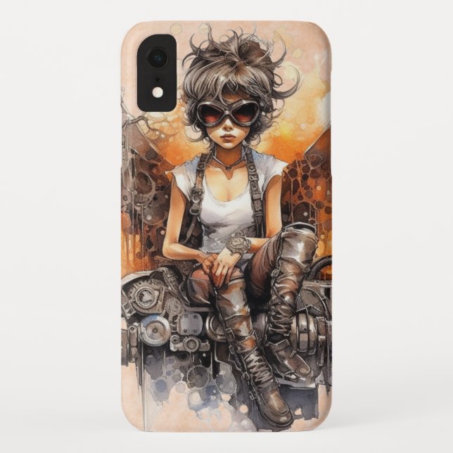 Femme avec lunettes iPhone / coque ipad (Dos)
