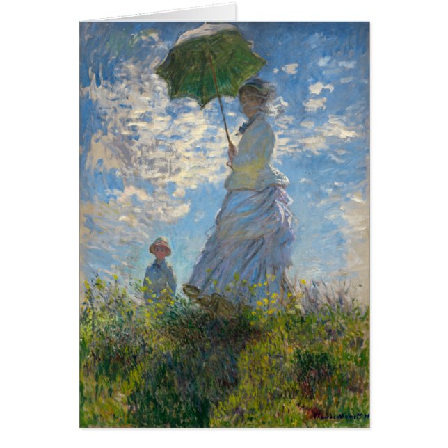 Femme avec parasol - Madame Monet et son fils (Devant)