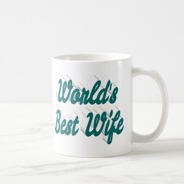 Femme avec tasse de café demi-texte verte (Droite)