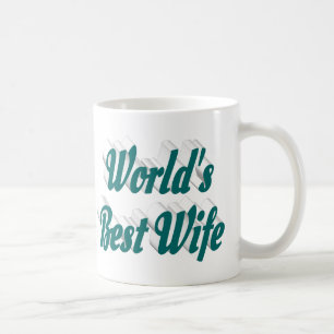 Femme avec tasse de café demi-texte verte
