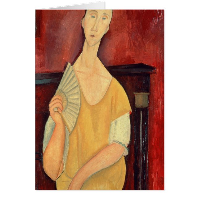 Femme avec une fan 1919 (Devant)