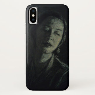 Femme blanche Noir de charbon de bois sur le coque