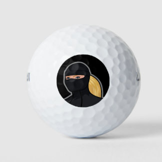 Femme Blonde Balles de Golf