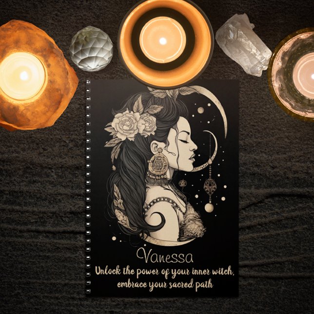 Femme Boho Magique, Sorcière Gothique Intérieure,  ("Embrace the Witchy Vibes with this Boho-inspired Planner")