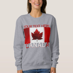 Femme Canada Sweatshirt Personnaliser la chemise C