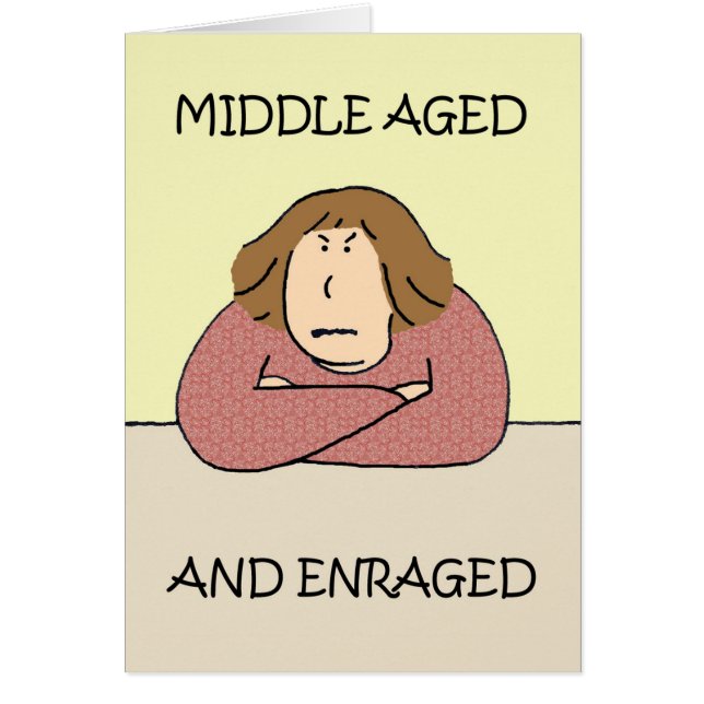 Femme Caricature De La Rage Du Moyen Âge (Devant)