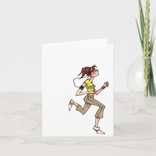 femme carte pour notes (Devant)