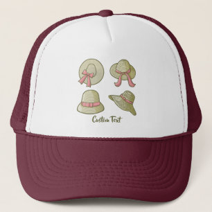 Femme Casquette d'été Jaune