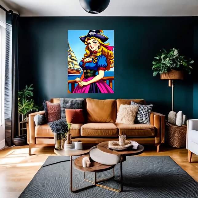 Femme celtique Pirate | AI Art Poster (Créateur téléchargé)