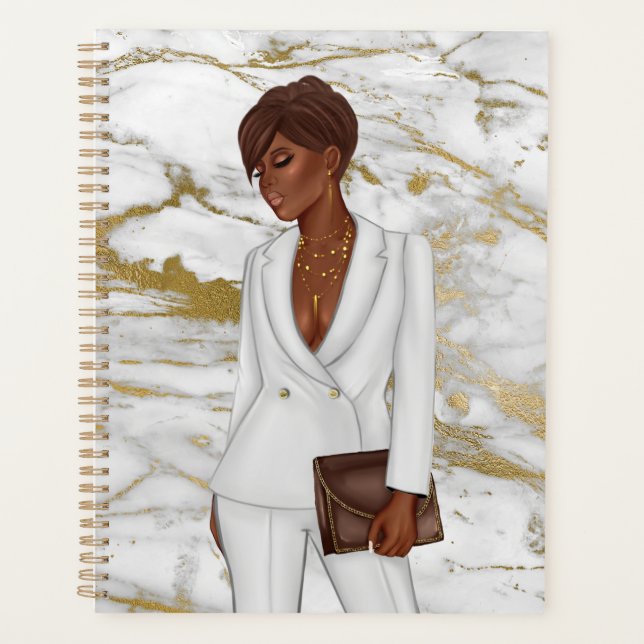 Femme-chef de la direction afro-américaine (Devant)
