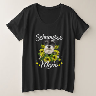Femme Chien Maman Jour Cadeau Sunflower Schnauzer