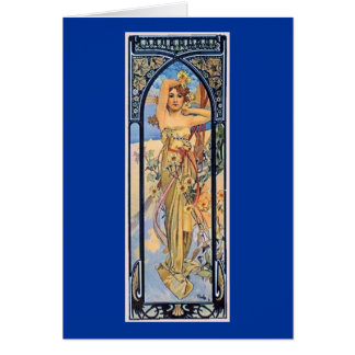 femme d'art déco de jour de mucha